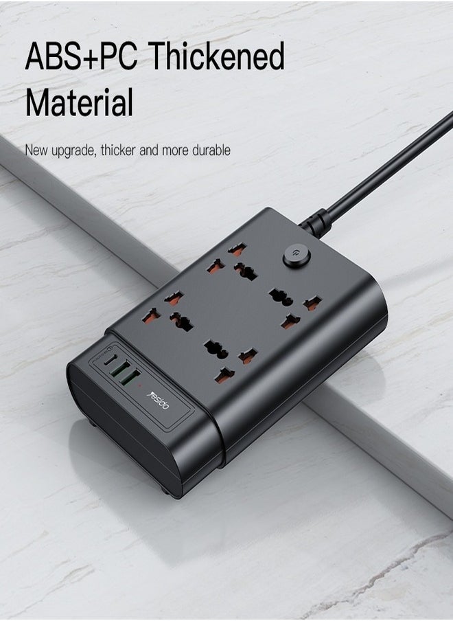 Yesido - MC11 2 Meter Long Multi Port Home Using Pull Up Max 2650W Power Track Power Socket - Image 1