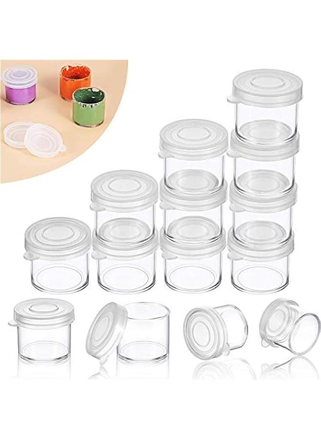 FYLX 50 Plastic Mini Containers with Lids for DIY Craft Storage  Small t Cu for ment Beads Seeds and Clay  - Image 1