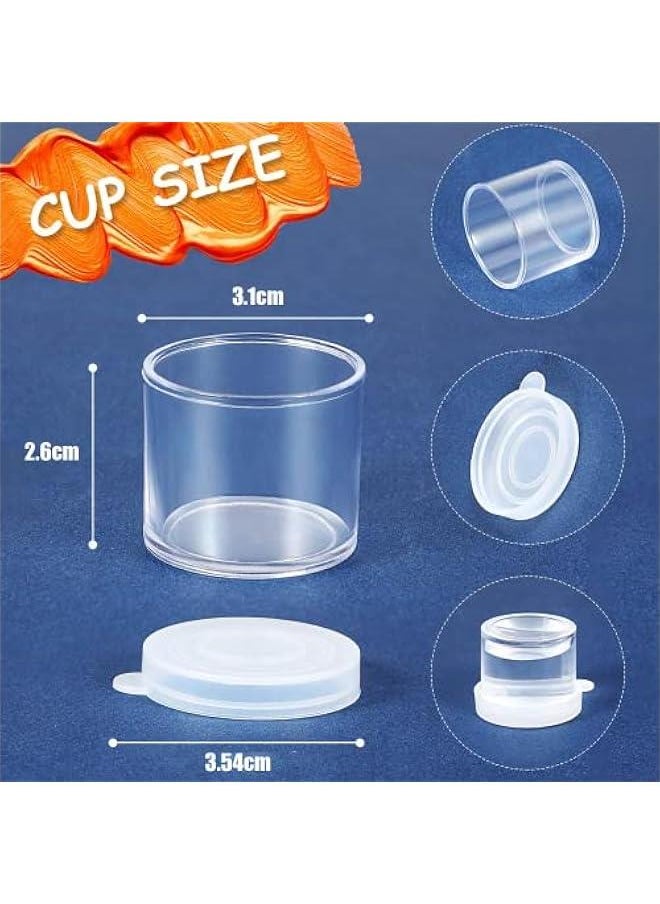FYLX 50 Plastic Mini Containers with Lids for DIY Craft Storage  Small t Cu for ment Beads Seeds and Clay  - Image 2