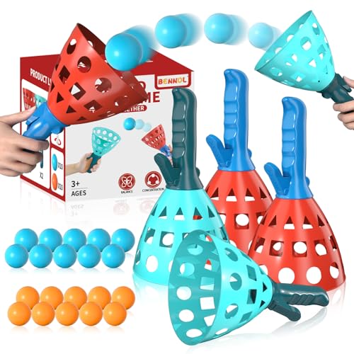 Bennol Outdoor Game Toys for Kids Boys with 20 Balls Pop Pass Catch Ball Game Outside Toys Gifts for 3 4 5 6 7 8 Year Old Teens Outside Outdoor Play Gifts for Kids Boys Ages 35 48 - Image 1