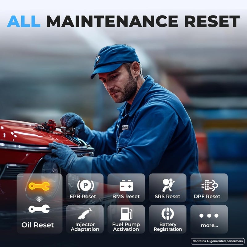 AUTOPHIX 7610 ماسح OBD2 كامل النظام لسيارات VW و VAG | يدعم تسجيل البطارية وEPB وإعادة ضبط الزيت، يقرأ ويمسح الرموز، يعرض البيانات الحية، متوافق مع VW وAudi وSkoda وSeat - Image 4