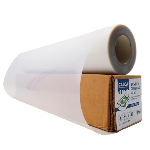 CALCA Waterproof Inkjet Milky Transparency Film for Silk Screen Printing, Milky Inkjet Transparency Film Roll for for Silk Screen (24" x 100FT) - Image 2