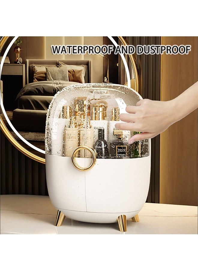 JCB CHIC Makeup Organizer, Cosmetics Organizer Display Case with Drawer and Lid Waterproof and Dustproof , Large Capacity SkinCare Organizers for Bathroom Countertop,Bedroom Vanity Desk - Image 5