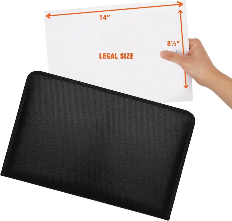 ENGPOW Legal Size Expanding File Folder Important Document Organizer Fireproof Document Bag with 13 Pockets,Color Labels,Non-Itchy Silicone Coated Portable File Wallet Large Capacity(16" x 10.6") - Image 2