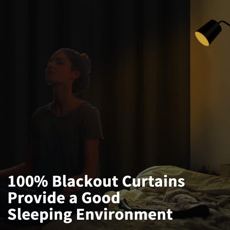 BGment بئسة الستائر الرمادية الداكنة رمادي 54 بوصة الطول لغرفة النوم 2 لوحات الكتان محكم العزل الحراري الستائر الستار الستار مع Grommet 52 بوصة كل لوحة - Image 3