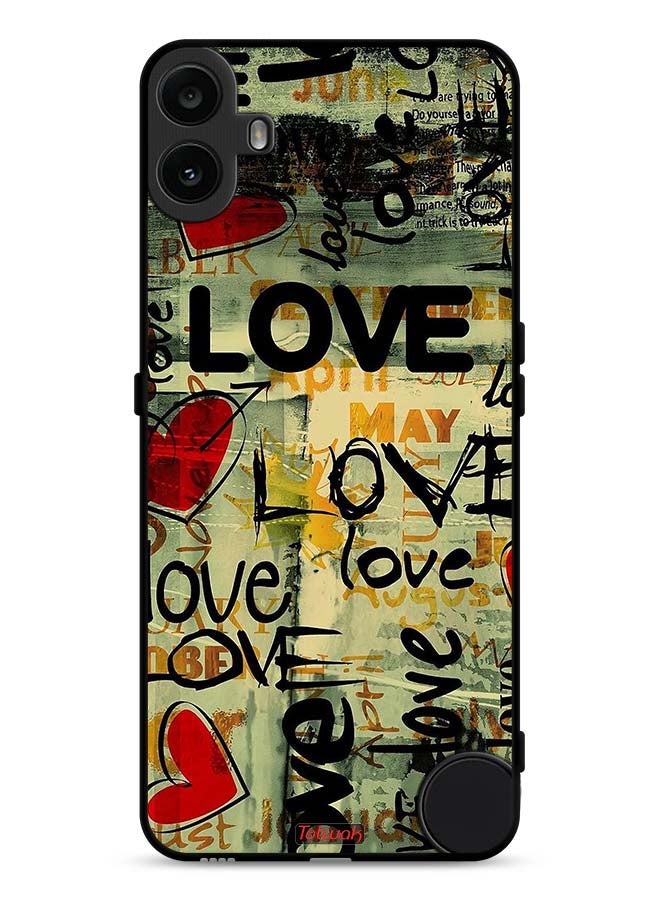 Tolwak غطاء حماية هاتف Nothing CMF Phone 1 مع علامات حب - Image 1