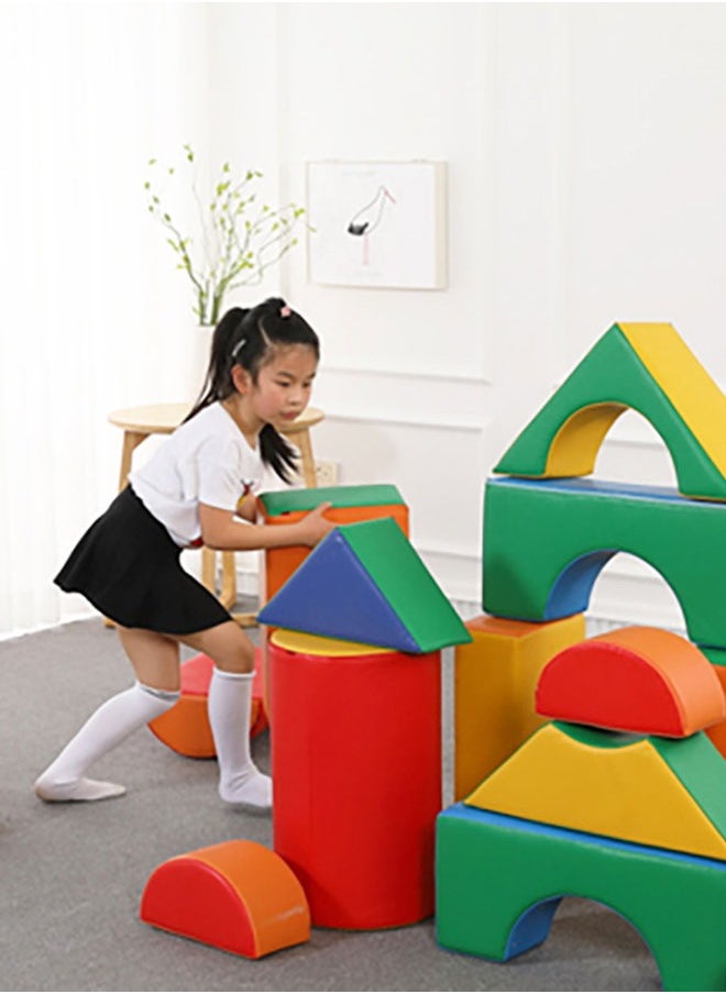 JSAITOYS - 23pcs Soft Color Toy Building Blocks For Kids Education - Image 1