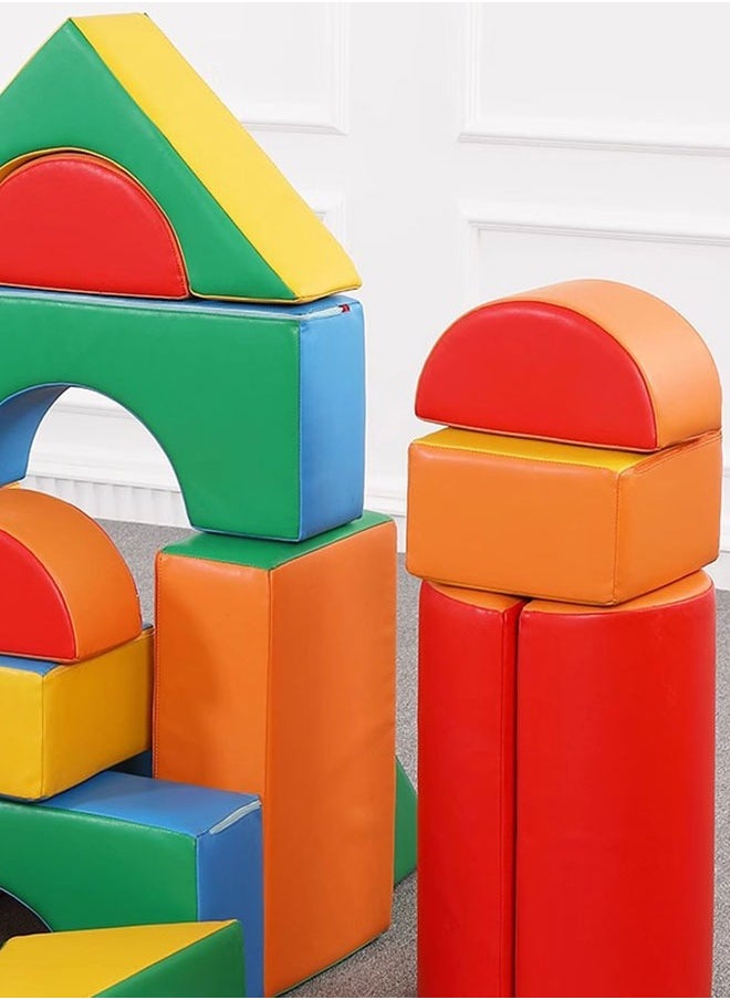 JSAITOYS - 23pcs Soft Color Toy Building Blocks For Kids Education - Image 1
