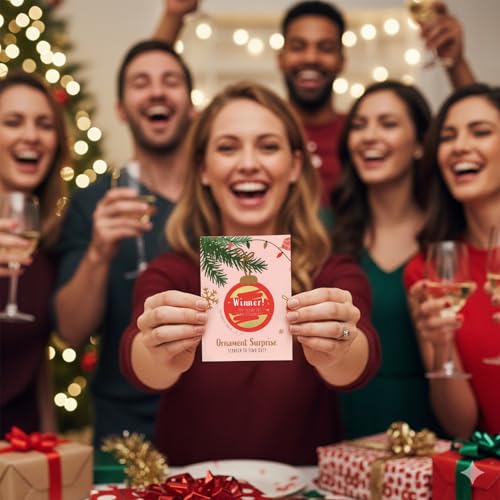 MATICAN Christmas Scratch Off Cards 40Pack Ornament Surprise Xmas Party ScratchOff Tickets for Holiday Games Secret Santa Stocking Stuffers 35 x 47 Inches - Image 5