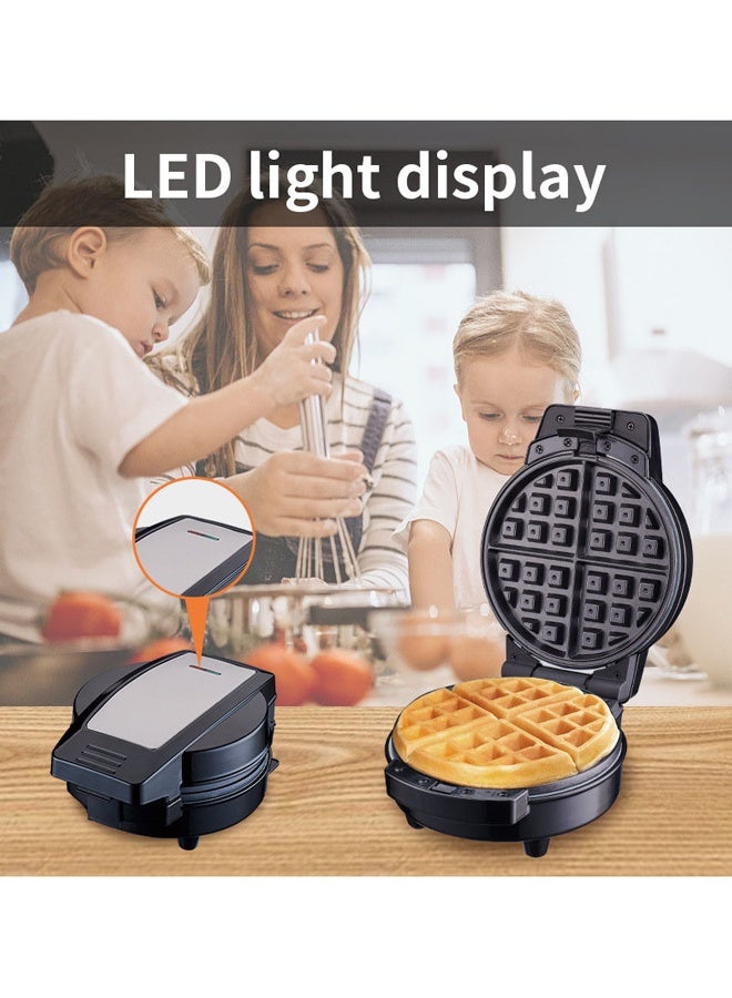 Arabest 3 In 1 Non-Stick Multi Snacks Maker With Waffle/Donut/Cartoon Cake,Detachable Plates 600W SK-08105 Black/Silver - Image 5