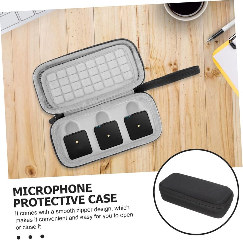 DOITOOL Microphone Case Bag Shockproof Mic Protective Container Compatible Go Ii Lightweight Easy to Carry Zip Closure for Safe Storage - Image 5