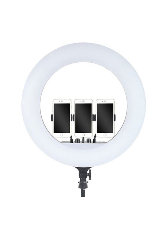 MUNTAQI 18-Inch LED Ring Light with Tripod Stand & Phone Holder, Dimmable 3200K-5600K, 3 Light Modes & 10 Brightness Levels, USB Powered Makeup Selfie Lighting Kit for Photography, Video Recording, Live Streaming18-Inch LED Ring Light with Tripod Stand & Phone Holder, Dimmable 3200K-5600K, 3 Light Modes & 10 Brightness Levels, USB Powered Makeup Selfie Lighting Kit for Photography, Video Recording, Live Streaming - Image 3