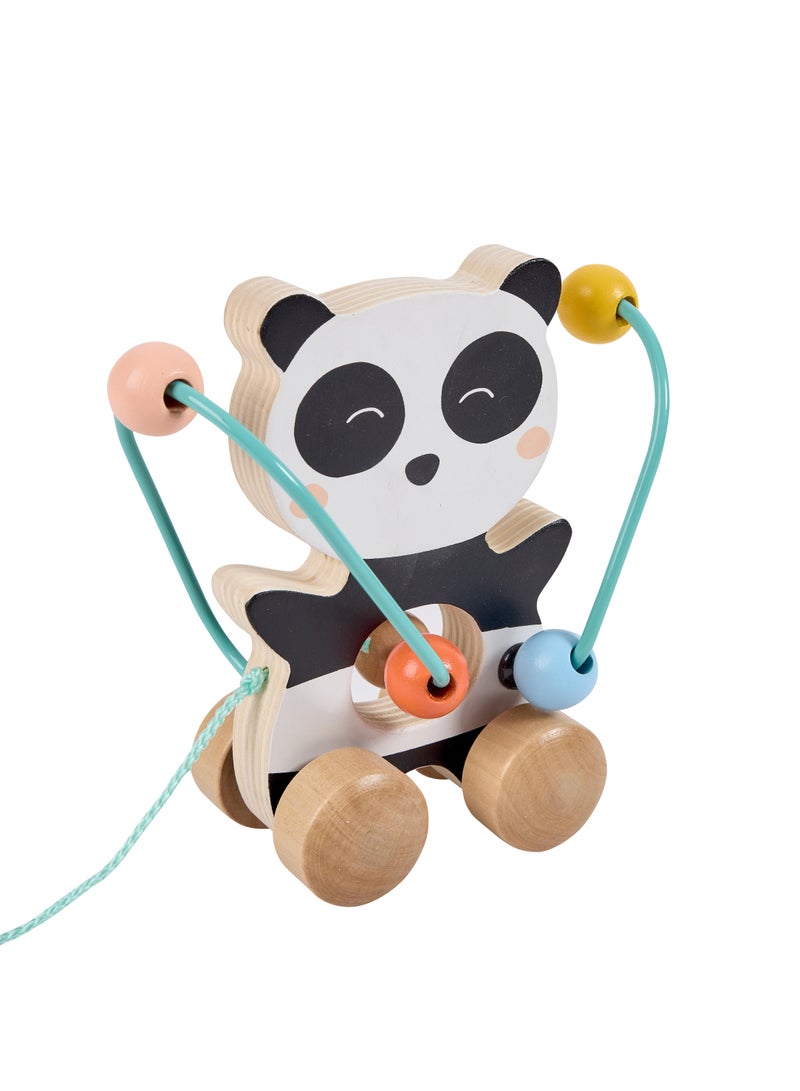 EUREKA KIDS Mini Looping Push & Pull Wooden Toy | Educational Toddler Toys| For Logiccal Thingking And Eye-Hand Coordination | Panda | For 12M+ - Image 5