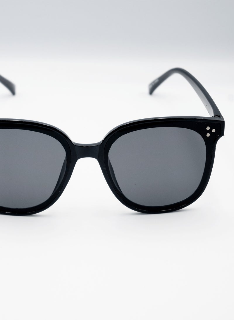 Zaas Black Square Vintage Sunglasses for Men – Classic UV400 Protection with Scratch-Resistant Mirror Lenses - Image 2