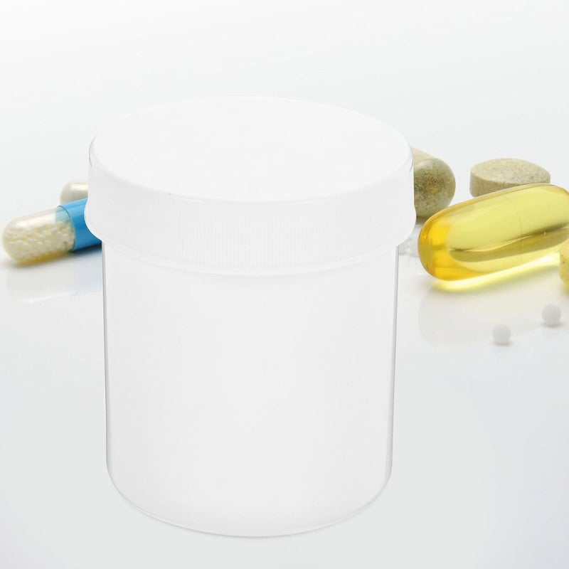 10pcs 100ml Refillable Pill Bottles with Caps Wide Mouth Medicine Storage Organizer Containers for Travel Daily Dose Medication Aids - Image 3