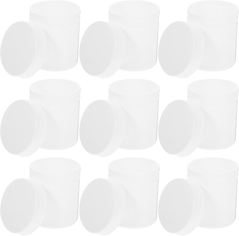 10pcs 100ml Refillable Pill Bottles with Caps Wide Mouth Medicine Storage Organizer Containers for Travel Daily Dose Medication Aids - Image 1