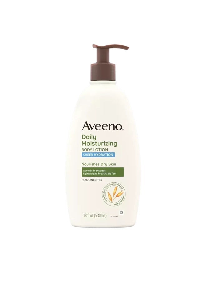 Aveeno Daily Moisturizing Sheer Hydration Dry Skin Lotion 530 ml - Image 1