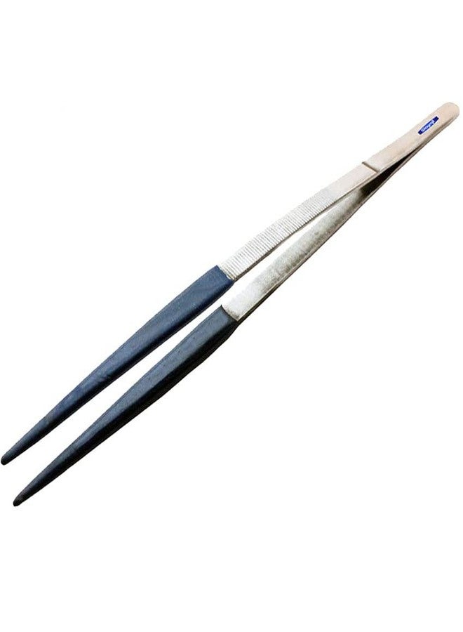 waymil Steam Tweezers 12" PVC Coated Tips Soft Rubber Tipped Tips Non Marring Steam and Ultrasonic Jewelry Clean - Image 1