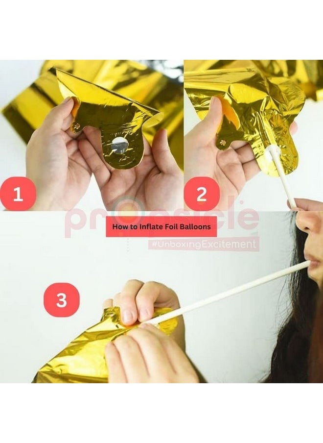 Propsicle - Propsicle 16 inch Birthday Foil 20 Number Helium Balloon Party Decoration Rose Gold Pack of 2 | 20 Year No. Balloons Birthday/Anniversary | Twenty Number - Image 1