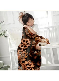 General Baby and children's cartoon flannel thin blanket (warm and comfortable, suitable for sleep, games) 70cm*100cm  - Image 1