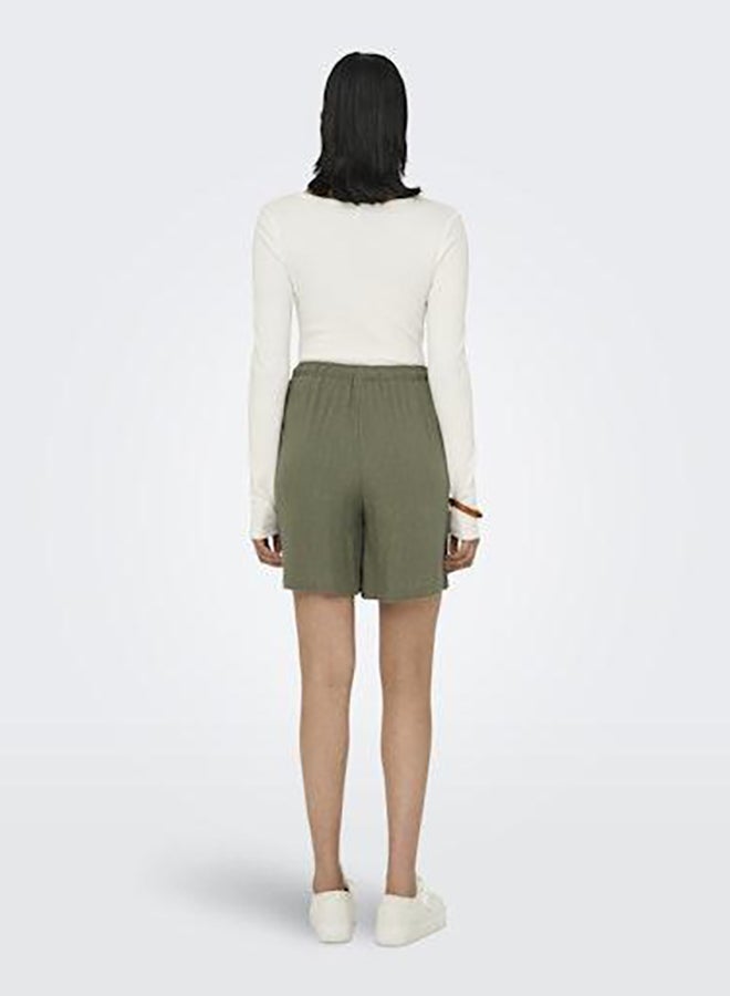 ONLY Onlsiesta Mw Pull-Up Lin Bl Shorts Noos - Image 4
