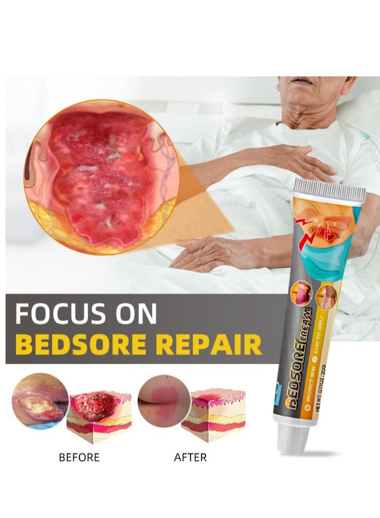 سوميفون كريم قرح الفراش، 20 جرام قطعتان من كريم مرهم قرح الفراش سريع المفعول، كريم قرح الفراش للشفاء - Image 2