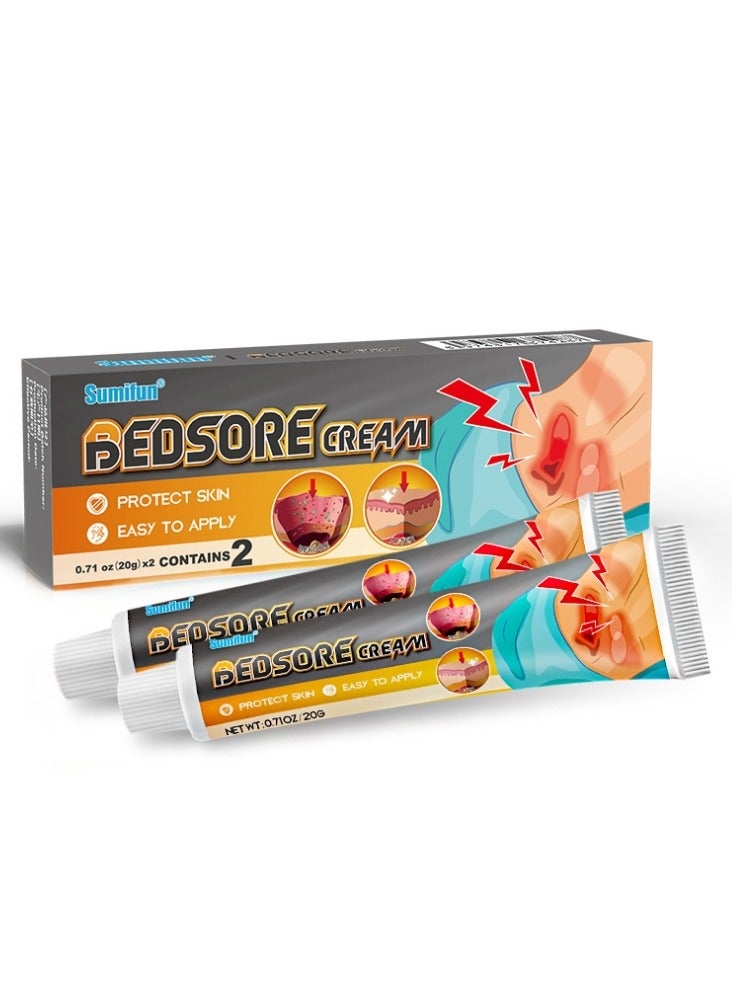 سوميفون كريم قرح الفراش، 20 جرام قطعتان من كريم مرهم قرح الفراش سريع المفعول، كريم قرح الفراش للشفاء - Image 5