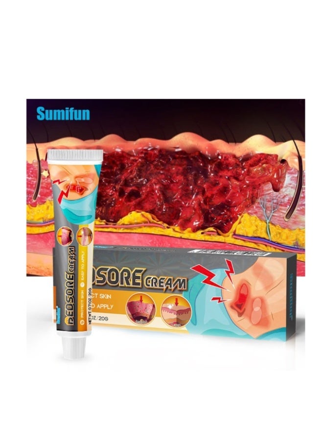 Sumifun Bedsores Cream, 20g Quick Acting Sore Sores Ointment Cream for Bedsores, Sore Sores Cream for Healing - Image 5