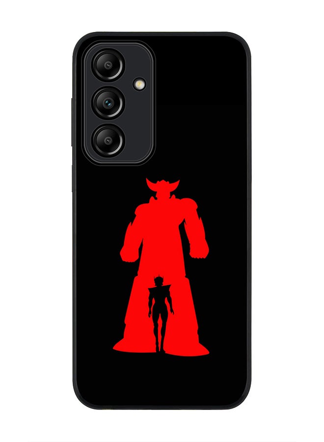 Stylizedd Rugged Black Edge Case for Samsung Galaxy A55, Slim fit Soft Case Flexible Rubber Edges Anti Drop TPU Gel Thin Cover -  Grendizer (Black) - Image 1