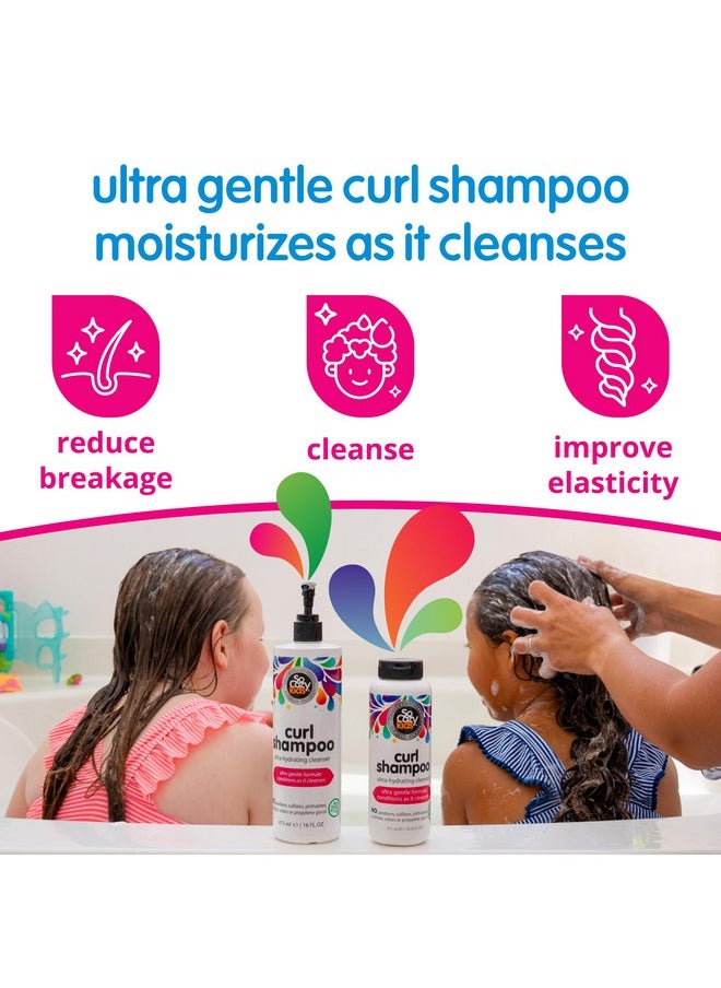 SO COZY SoCozy Curl Shampoo | For Kids Hair | Ultra-Hydrating Cleanser | No Parabens, Sulfates, Synthetic Colors or Dyes, Sweet-Crème, 10.5 Fl Oz  - Image 2