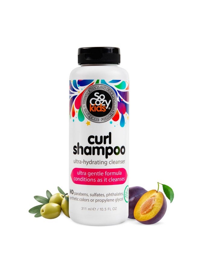 SO COZY SoCozy Curl Shampoo | For Kids Hair | Ultra-Hydrating Cleanser | No Parabens, Sulfates, Synthetic Colors or Dyes, Sweet-Crème, 10.5 Fl Oz  - Image 1