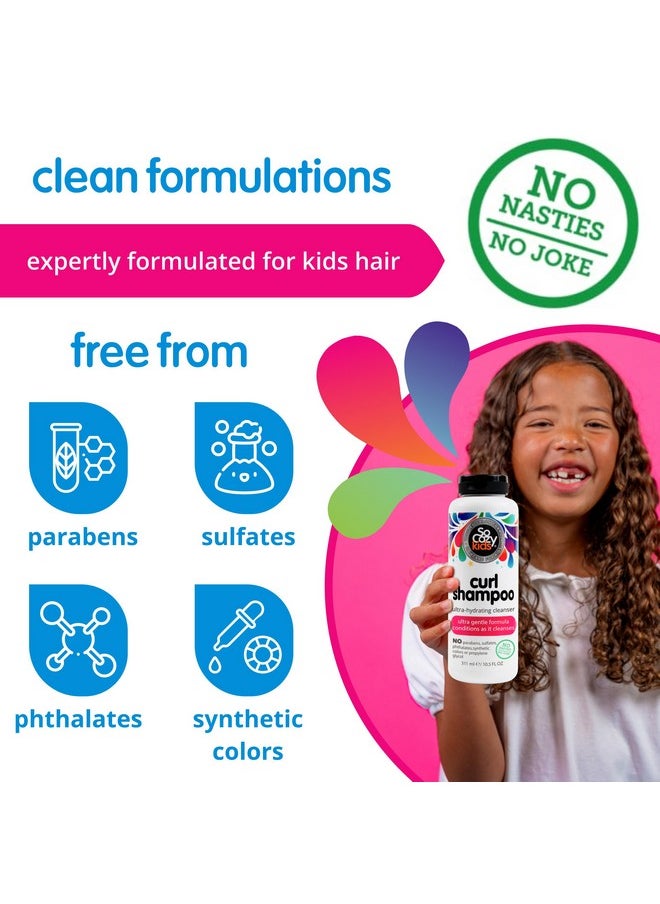 SO COZY SoCozy Curl Shampoo | For Kids Hair | Ultra-Hydrating Cleanser | No Parabens, Sulfates, Synthetic Colors or Dyes, Sweet-Crème, 10.5 Fl Oz  - Image 5