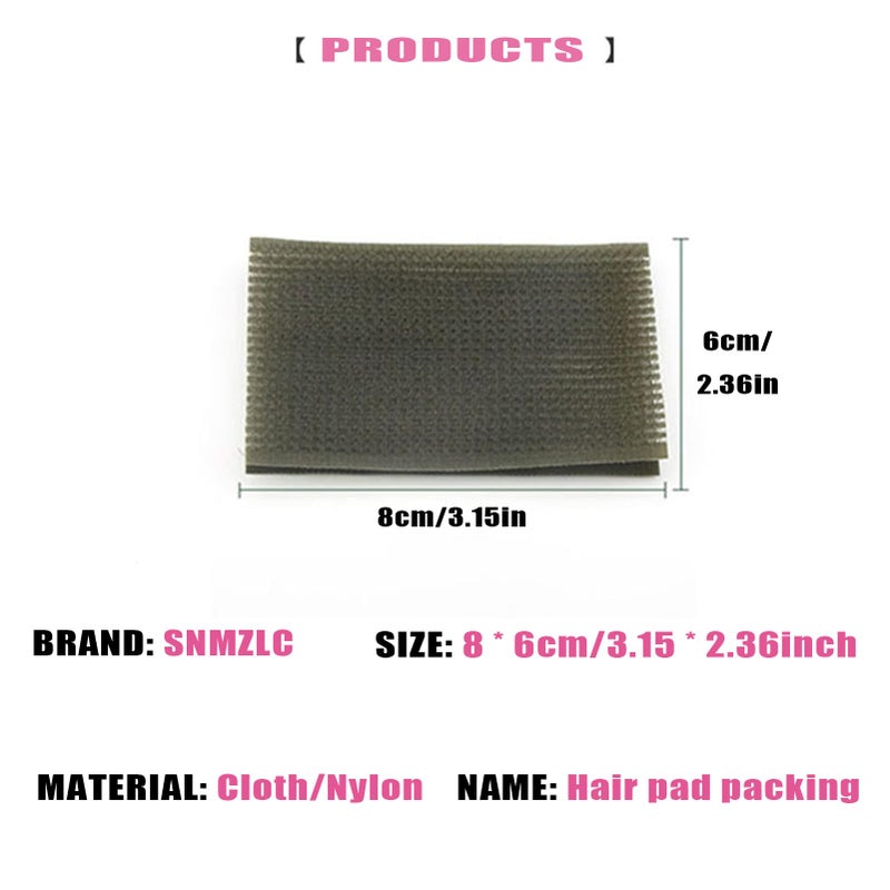 Snmzlc Hair pad packing 16 PCS Hair Pad Bangs patch for Men and Women accessories hair clips for styling sectioning (Pink Coffee Dark Green Dark Blue) US157 - Image 2