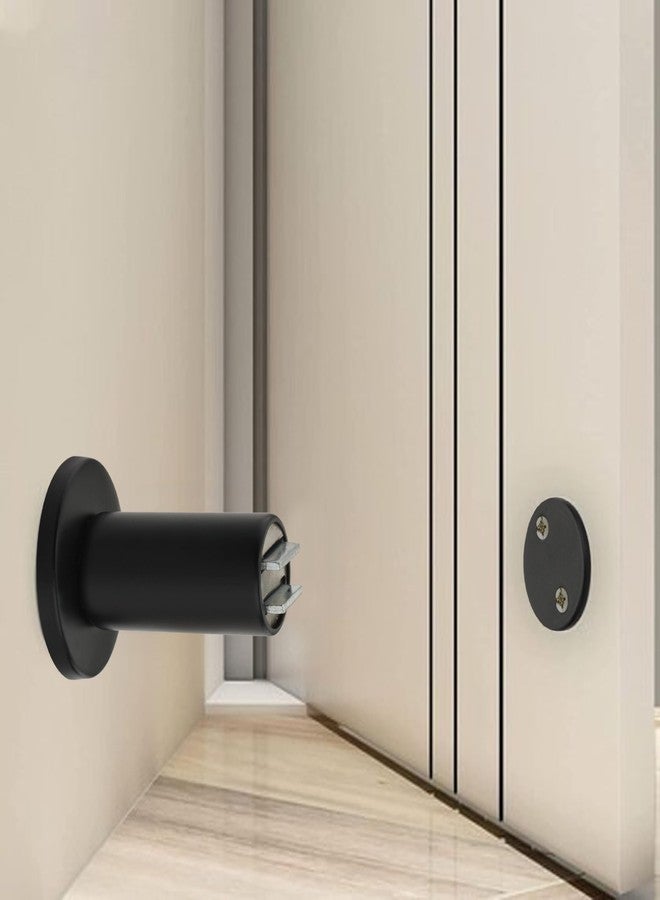SARDAR DS-01 Magnet Door Stopper/Wall Mounted Magnet Door Stopper/Gate Stopper for Door for Home (1, Black) - Image 1