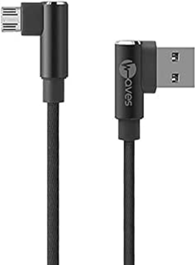 Waves Micro to USB Cable for Charging, Data transferring and Gaming, 2.4 A, 1.2 Meters - Grey