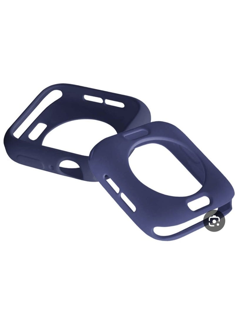 Apple Watch Case and Frame, Navy Blue, 45mm - Image 4