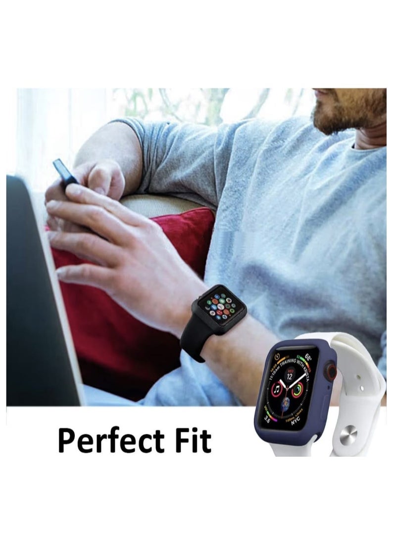 Apple Watch Case and Frame, Navy Blue, 45mm - Image 1