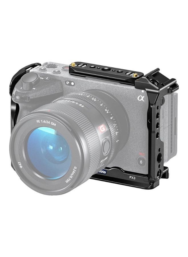 Leofoto Leofoto FX3 Camera Cage for Sony FX3 and FX30 Removable Nato Rail  - Image 2
