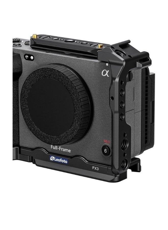 Leofoto Leofoto FX3 Camera Cage for Sony FX3 and FX30 Removable Nato Rail  - Image 3