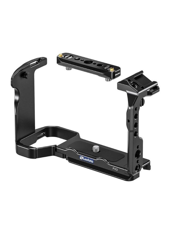 Leofoto Leofoto FX3 Camera Cage for Sony FX3 and FX30 Removable Nato Rail  - Image 1