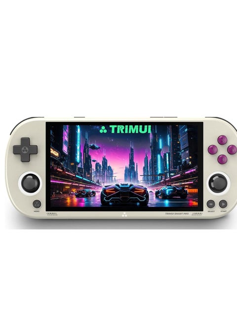 Trimui Smart Pro Handheld Game Console 4.96”IPS Screen Linux System Joystick RGB Lighting Smartpro Retro Video Game Player Gift (No SD Card Included)