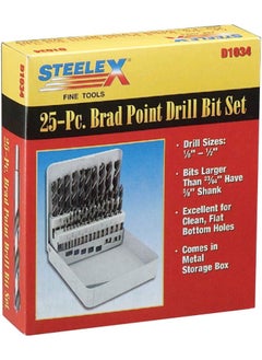 Steelex Steelex D1034 Deluxe Brad Point Bit Set, 25-Piece  - Image 3
