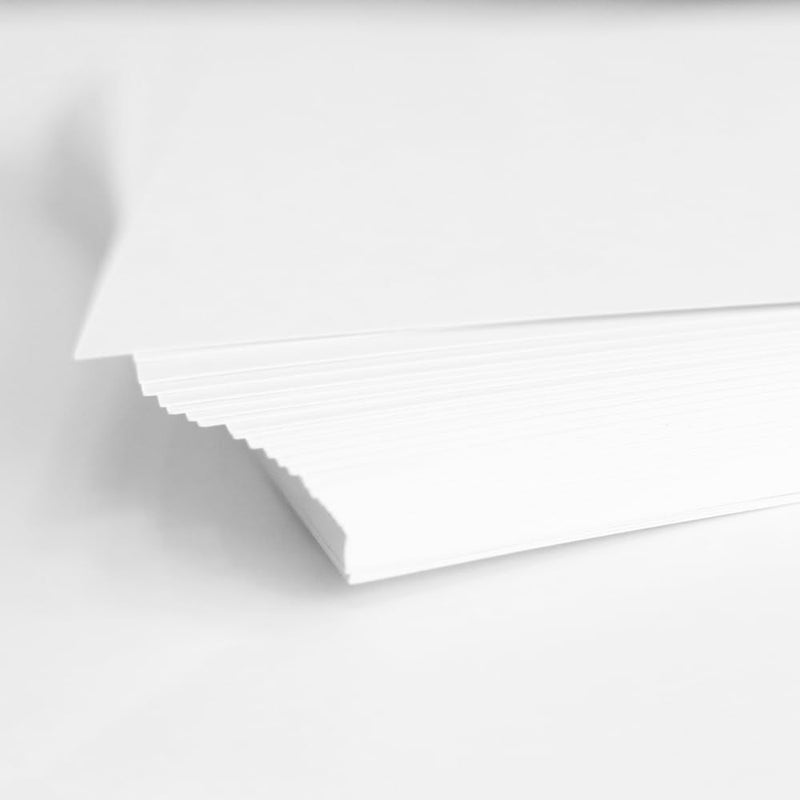 فيرستنوك 1 200GSM ورق كرتون أبيض مقاس A4، 50 ورقة، ورق فني مطفي للكتيبات والنشرات والمطبوعات الفنية والدعوات وقوائم الطعام والمواد التعليمية ومشاريع DIY، بطاقات بيضاء فارغة - Image 4