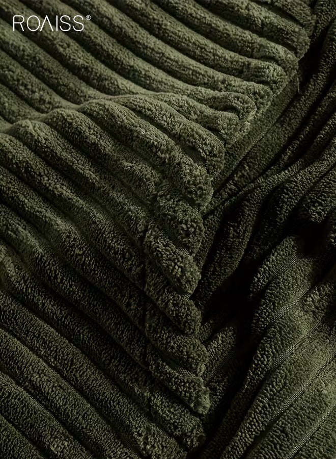 roaiss Men's Loose Fit Hooded Sweatshirt Long Sleeve Textured Fabric Pullover with Classic Design, Comfortable and Versatile for Everyday and Formal Wear, Relaxed Fit for All-Day Comfort - Image 5