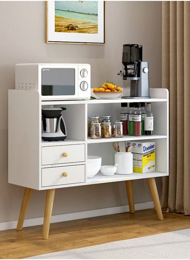 JCB CHIC Kitchen Storage Cabinet，Coffee Corner Table with Storage Drawer and Adjustable Shelf ，Multifunctional Sideboard Buffe  for Home（ZWG008)  - Image 1