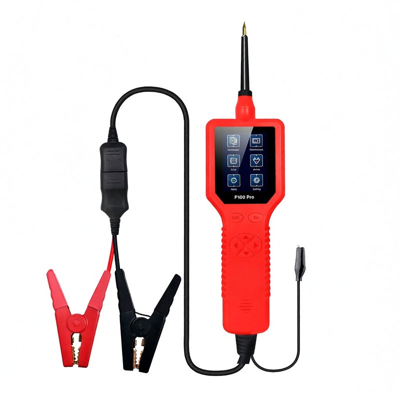 9-30v Car Circuit Tester P100 pro Automotive 12v 24v Power Circuit Probe Kit Multimeter Digital Oscilloscope Test Tool Activate Vehicle Component Diode Tester Voltage Detector for Motorcycle - Image 3