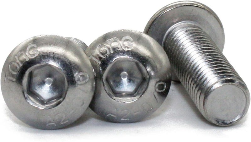 Fullerkreg 100 Pcs M4-0.70 x 12mm Button Head Socket Cap Bolts Screws, 18-8 Stainless Steel, Allen Hex Drive, ISO 7380, by ,Come in a Plastic Case - Image 3