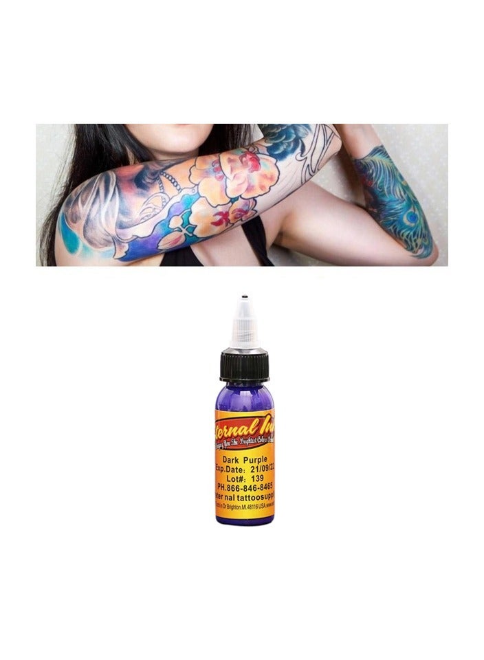 ETERNAL 2-Bottles 30ml Tattoo Makeup Ink Pigment,Professional Beauty Body Art Inks,Colour Dark Purple - Image 4