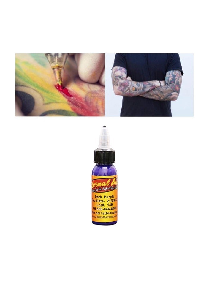 ETERNAL 2-Bottles 30ml Tattoo Makeup Ink Pigment,Professional Beauty Body Art Inks,Colour Dark Purple - Image 5