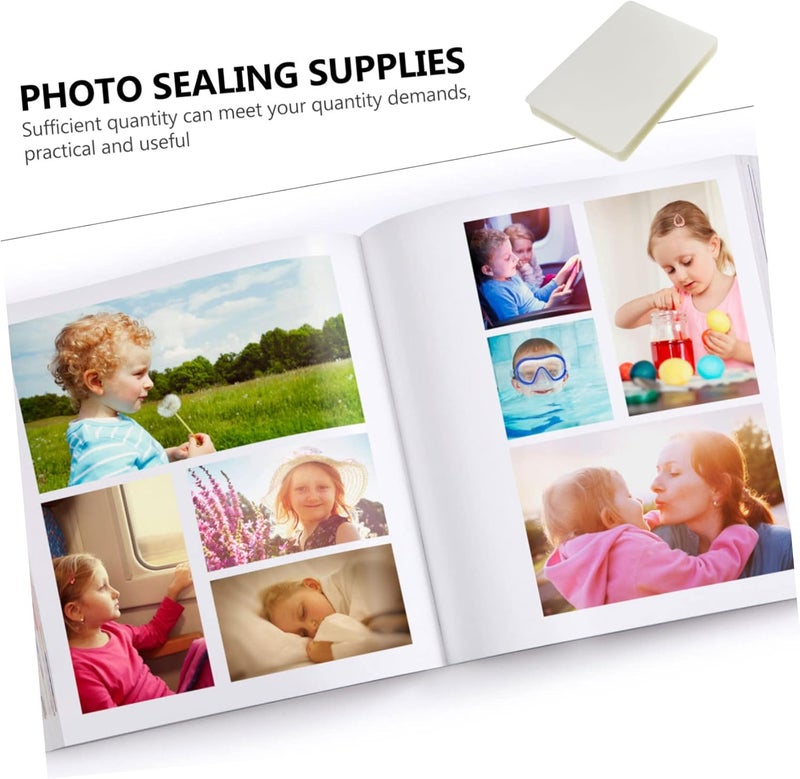 jojofuny Highly Flexible Laminating Sheets Sets of Plastic Films Sealing Film No Residue Glue Protection for Photos - Image 4